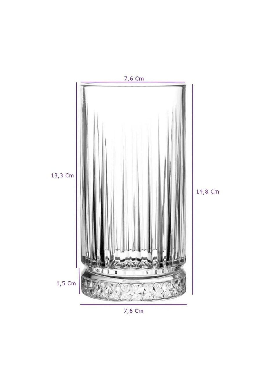 Trinkgläser 445 ml transparent für Gäste Dinner und moderne Tischkultur