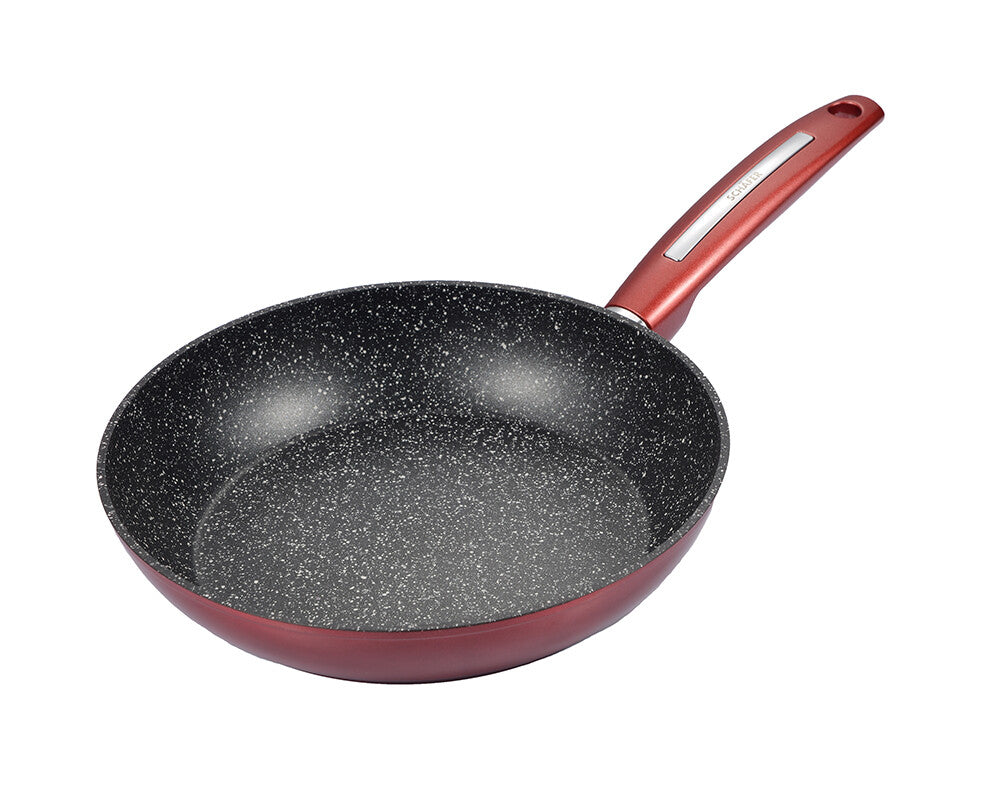 Schaefer Metallic Red Bratpfanne Antihaft induktionsgeeignet fuer taeglich Kochen