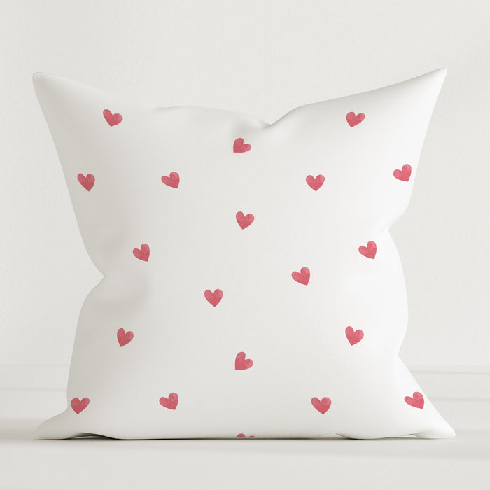 HELDENA Kinder-Dekokissen Love 40 × 40 cm aus Canvas-Baumwolle