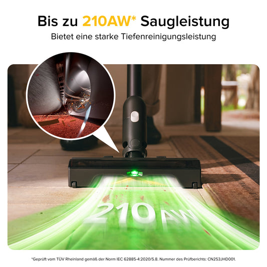 H60 Ultra 210 AW höchste Saugleistung H60-Serie auf Teppich