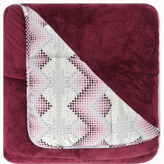 Wellsoft Ganzjahresdecke Bordeaux Sommer Winter Schlafzimmer