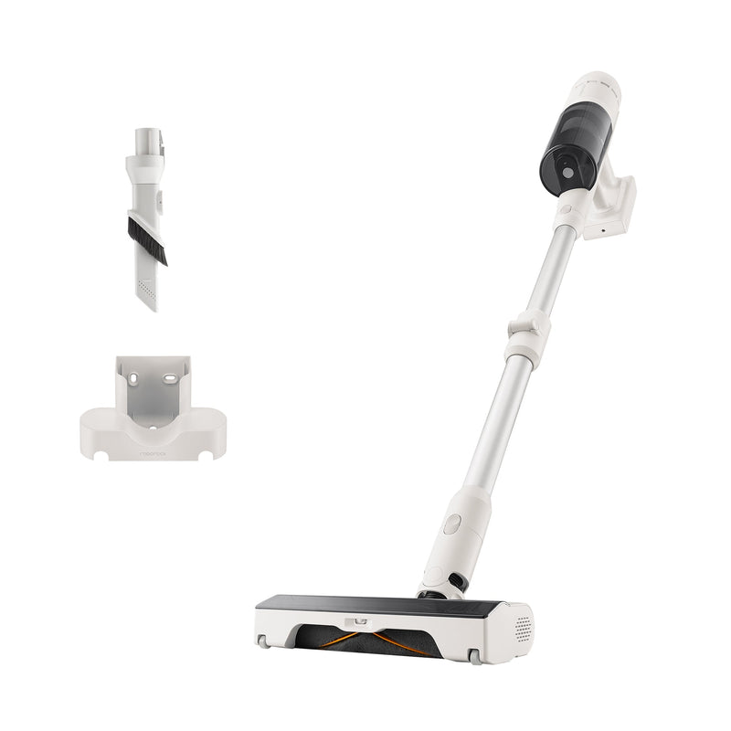 Roborock H60 schwarzer Akkusauger 2-in-1 mit grünem LED-Hilfslicht