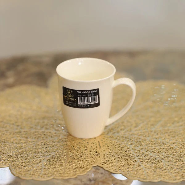Wilmax Tasse 380 ml 2er-Set Weiß Porzellan – Anwendungs- oder Detailansicht; Lieferumfang: 2 Stück