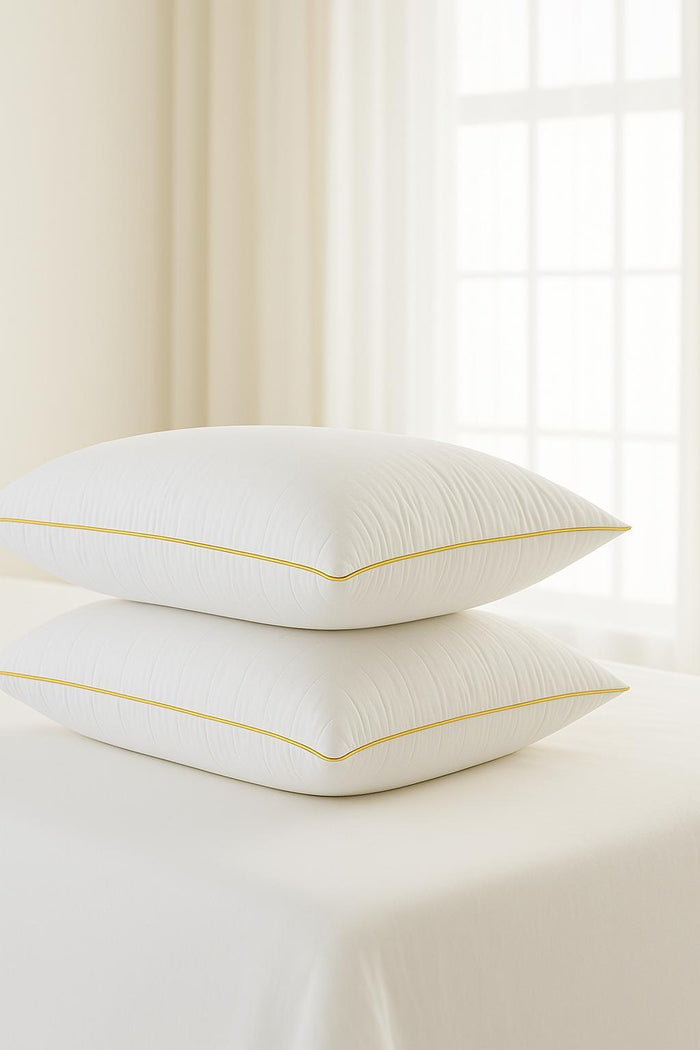 HELDENA Nano-Gel Kissen 2er-Set – 50×70 cm mit Paspelierung