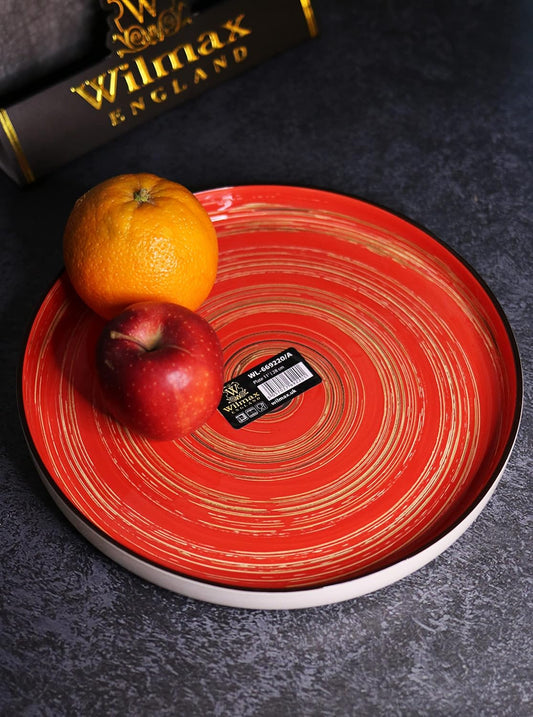Wilmax Teller 28 cm Rot – Detailansicht
