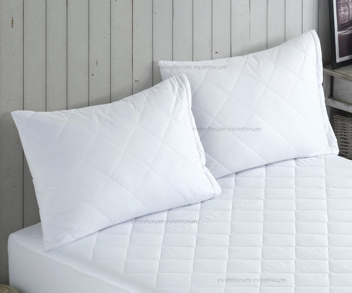 HELDENA Kissenschutz 2er-Set – Baumwolle mit Membran, 50×70 cm