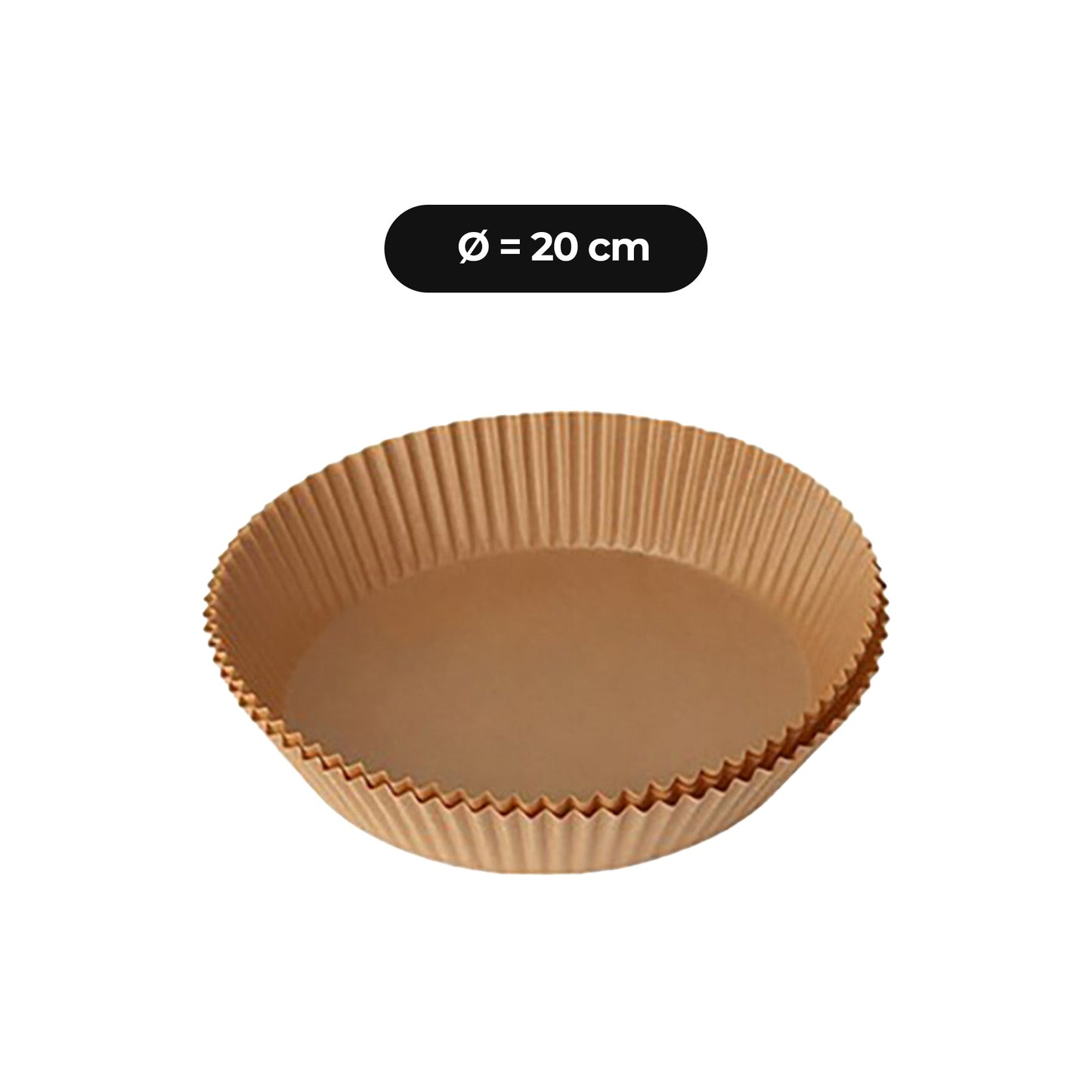 HELDENA Airfryer Backpapier Ø 20 cm - 50er Pack Rund