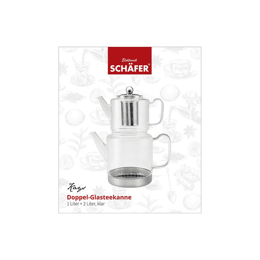 Tuerkischer Glasthekessel Kays Schaefer auf Induktion fuer traditionellen Cay