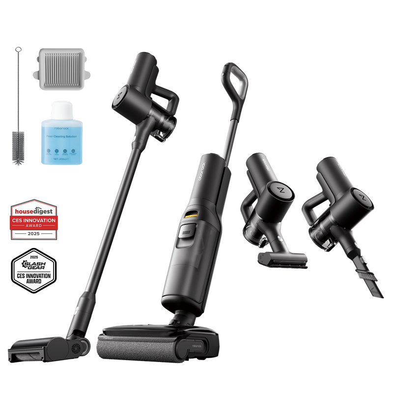 Roborock F25 Combo 5-in-1 weißer Wischsauger mit Handgerät-Kombination