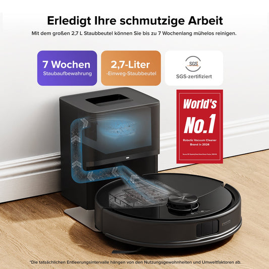 Q10 S5+ Set VibraRise 2.0 Wischsystem auf Hartboden Nahaufnahme
