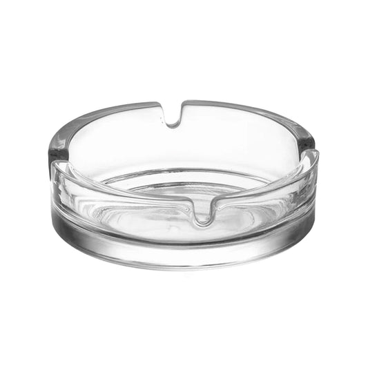 Dickwandiger Glas Aschenbecher hitzebeständig für drinnen und draußen