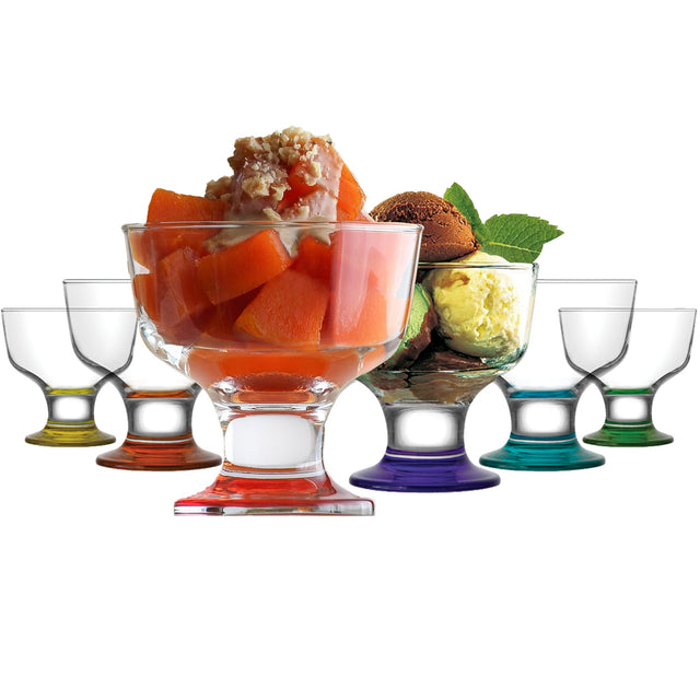 HELDENA Eis- und Dessertschalen 285 ml mit farblichen Akzenten – Setansicht