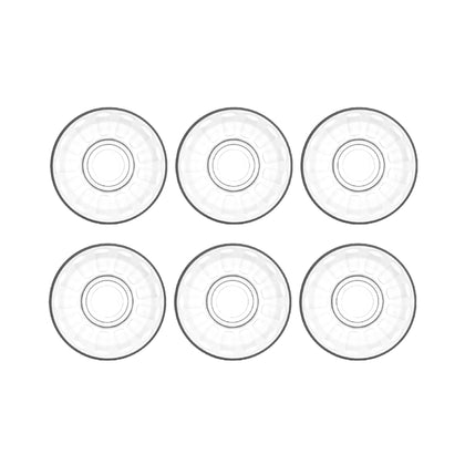 HELDENA Teeteller Ø 10,2 cm – 6er Set Untertassen aus Glas