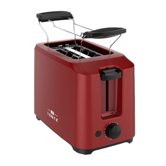 LENTZ Toaster Rot 2-Scheiben 700W fuer knuspriges Toast