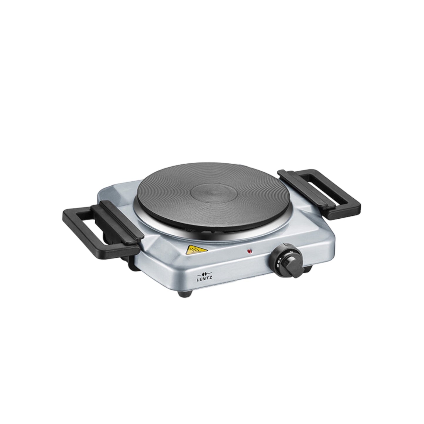 Einzelkochplatte LENTZ 1500W Draufsicht Kochfeld 18,5cm silber