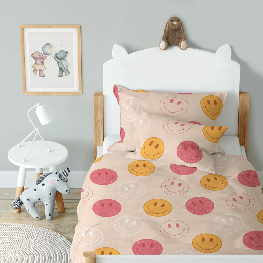 "Smileys" Premium Kinderbettwäsche