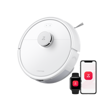 Roborock Q7 L5 weißer Saugroboter mit Ladestation Frontansicht Budget