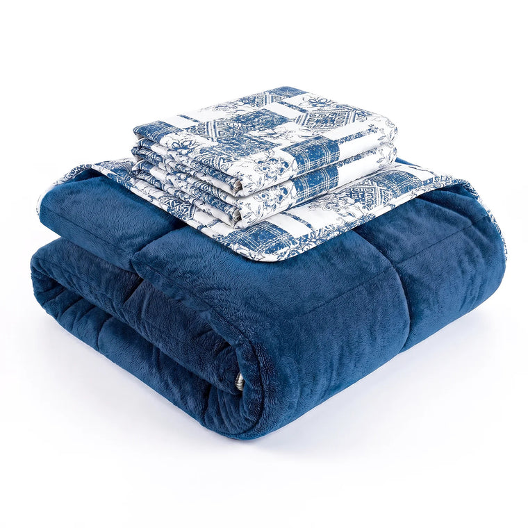 HELDENA Wellsoft Bettdecke Blau – Hauptansicht