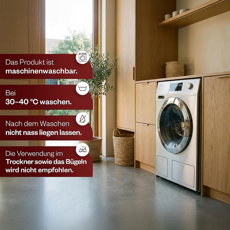 Pflegehinweise für die HELDENA Wellsoft Bettdecke Orange