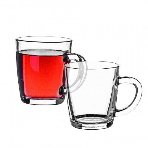 Pasabahce Basic Teeglas mit Henkel 340 ml 2er Set für Haushalt und Gäste