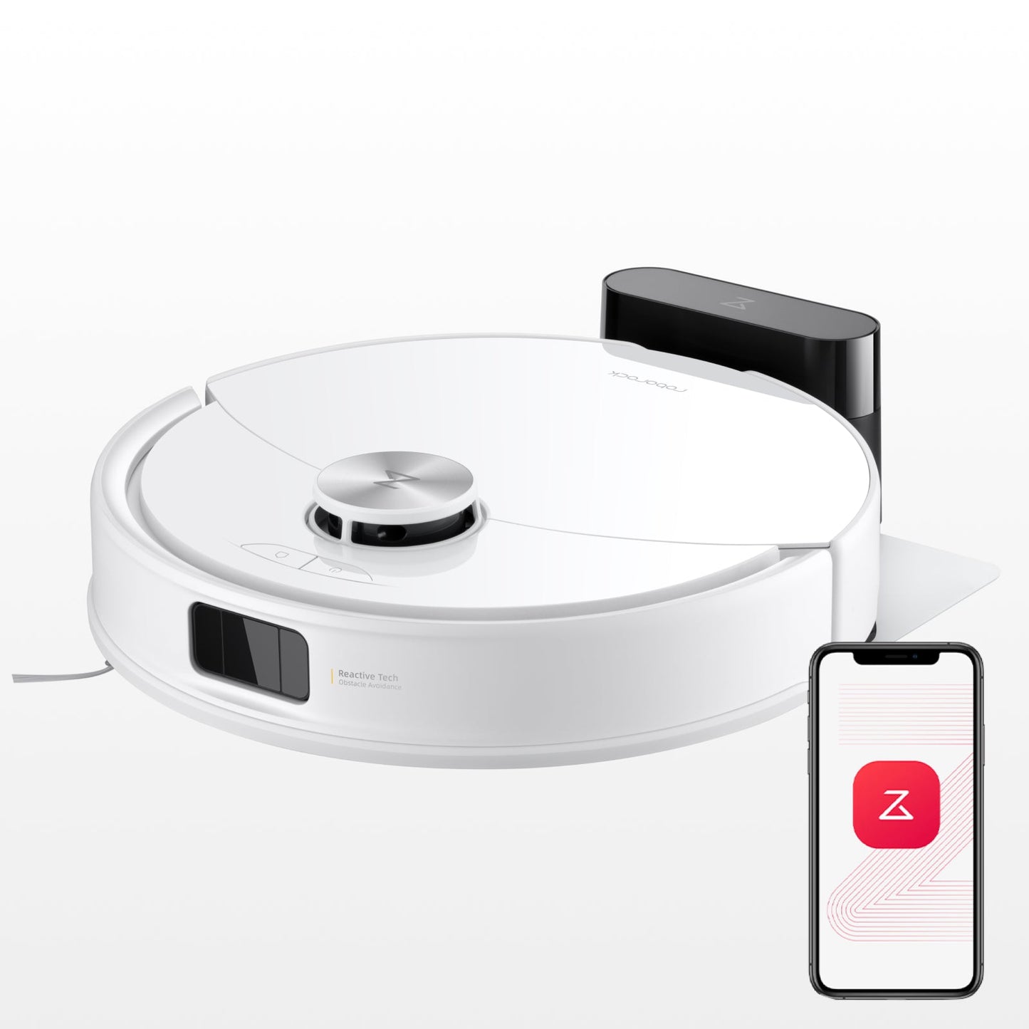 Roborock Q10 S5 weißer Saugroboter Produktdetail für Saugen und Wischen im Alltag