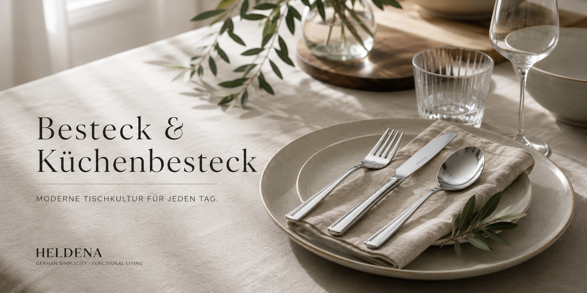 HELDENA Besteck Minimal Premium Banner