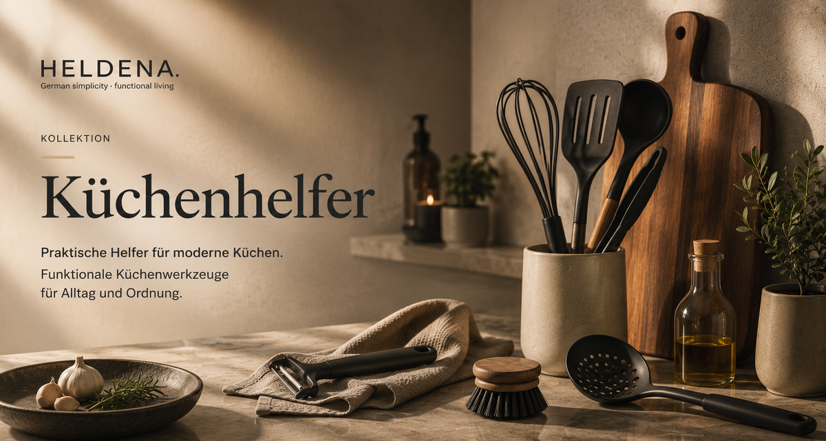 HELDENA Küchenhelfer Banner für moderne funktionale Küchen