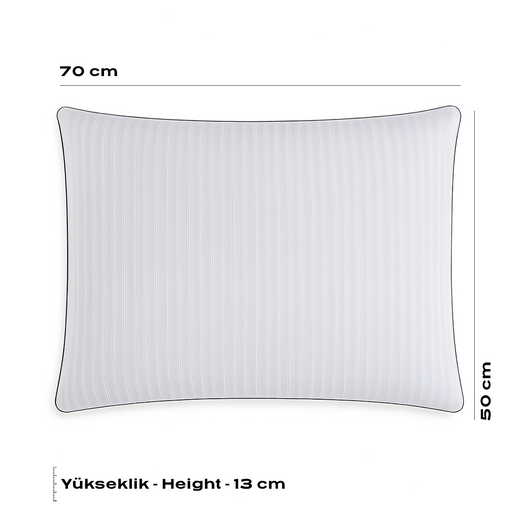 HELDENA Oppo Kopfkissen 70 x 50 cm in Daunenoptik, Produktansicht