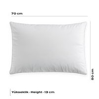 Mikrofaser-Silikonkissen 70 x 50 cm mit weicher Silikonfaserfüllung