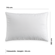 Mikrofaser-Silikonkissen 70 x 50 cm mit weicher Silikonfaserfüllung