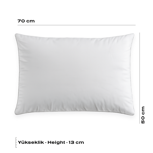 Mikrofaser-Silikonkissen 70 x 50 cm mit weicher Silikonfaserfüllung