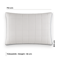 HELDENA Klima Kopfkissen 70 x 50 cm in Weiß für ein frisches Schlafklima