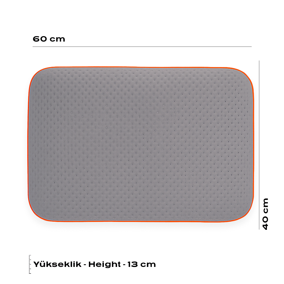 Carbon Visco Hochkissen 60 x 40 cm in Weiß, Produktfoto