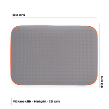 Carbon Visco Hochkissen 60 x 40 cm in Weiß, Produktfoto