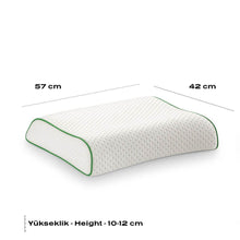 Visco Doppel-Nackenstützkissen 57 x 42 cm mit ergonomischer Doppelwellenform