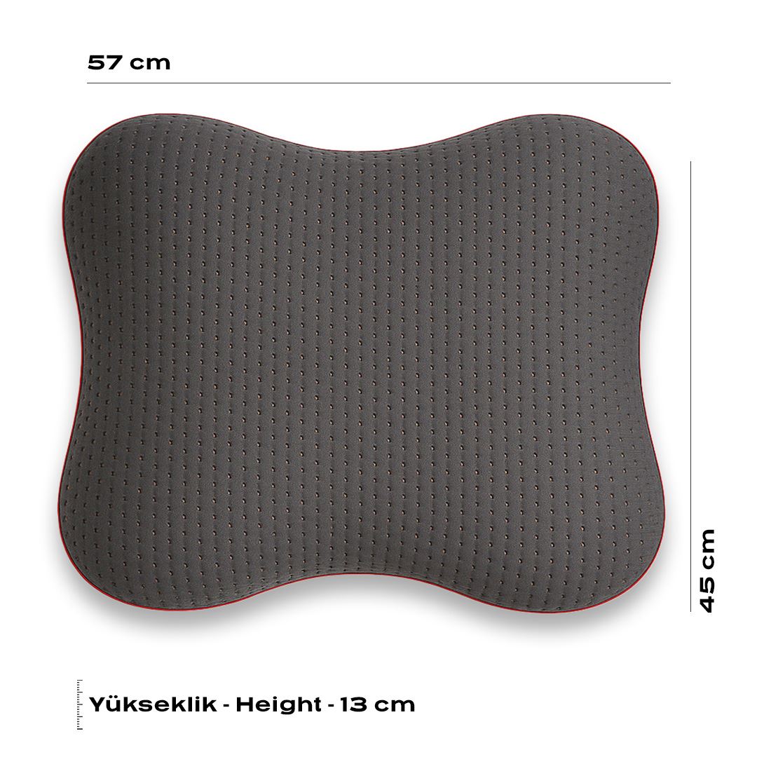 Carbon Visco Formkissen 57 x 45 cm in Weiß, Detailansicht