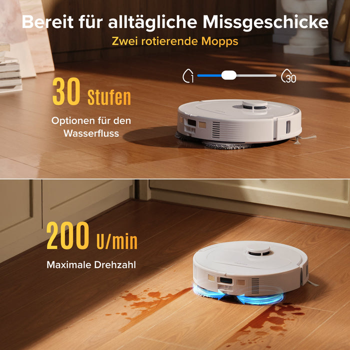 Roborock Qrevo S Pro saugt und wischt gemischte Böden in einem Arbeitsgang