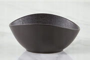 Wilmax Ovale Schale 19 × 15 × 6 cm 3er-Set Schwarz Porzellan – Anwendungs- oder Detailansicht; Lieferumfang: 3 Stück