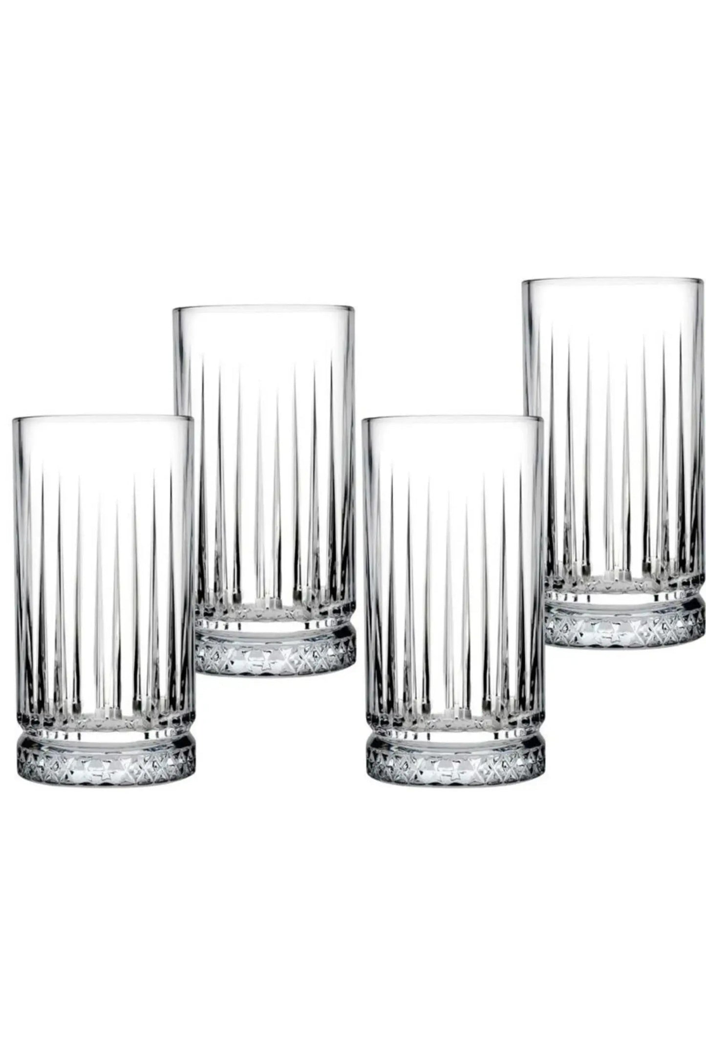 Longdrinkgläser mit Elysia Facetten Design für Cocktails Wasser Softdrinks und Hausbar bei HELDENA