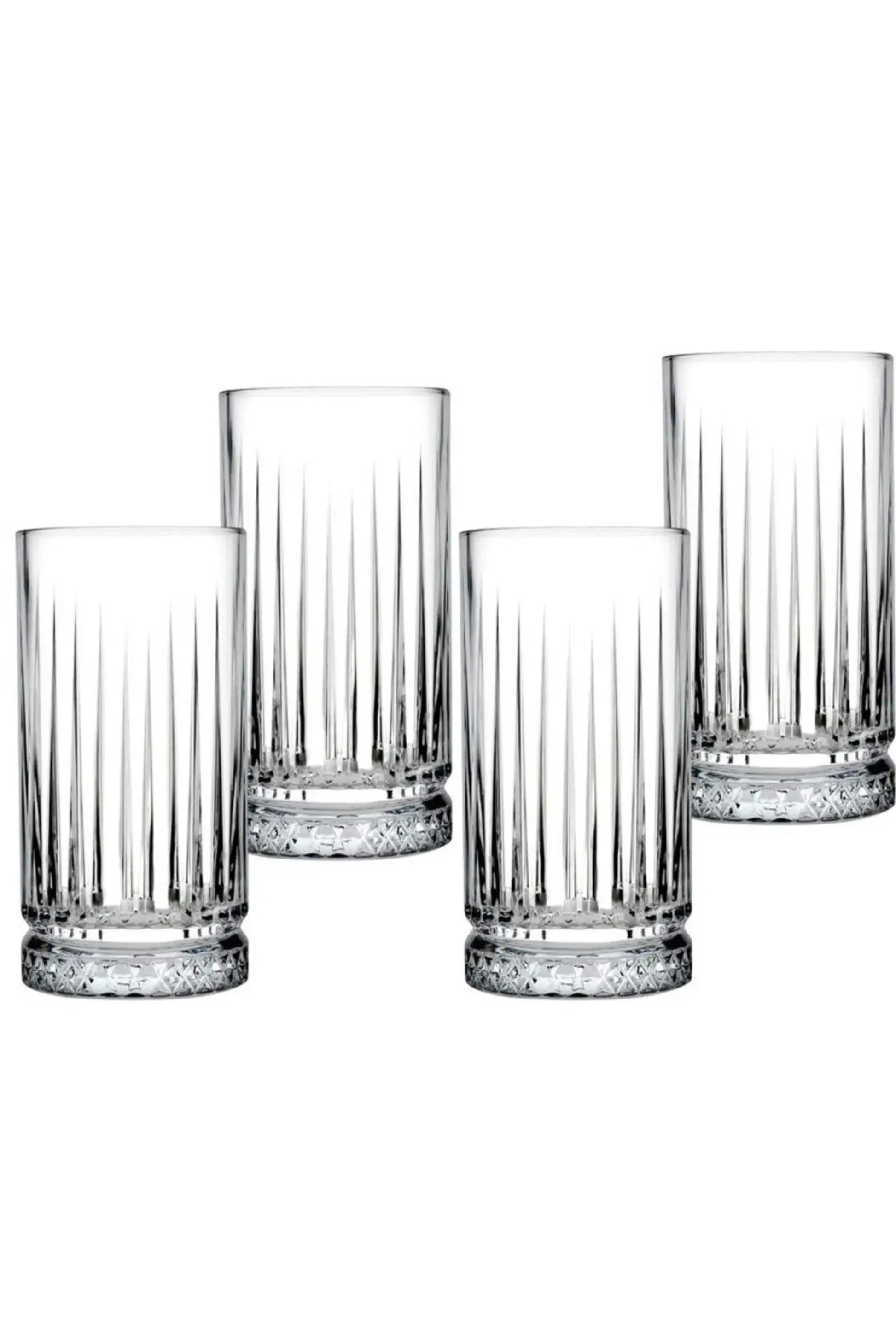Longdrinkgläser mit Elysia Facetten Design für Cocktails Wasser Softdrinks und Hausbar bei HELDENA