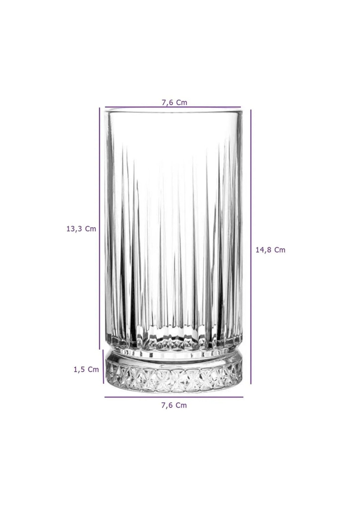 Pasabahce Elysia Trinkgläser 445 ml transparent für Gäste Dinner und moderne Tischkultur