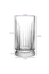 Trinkgläser 445 ml transparent für Gäste Dinner und moderne Tischkultur