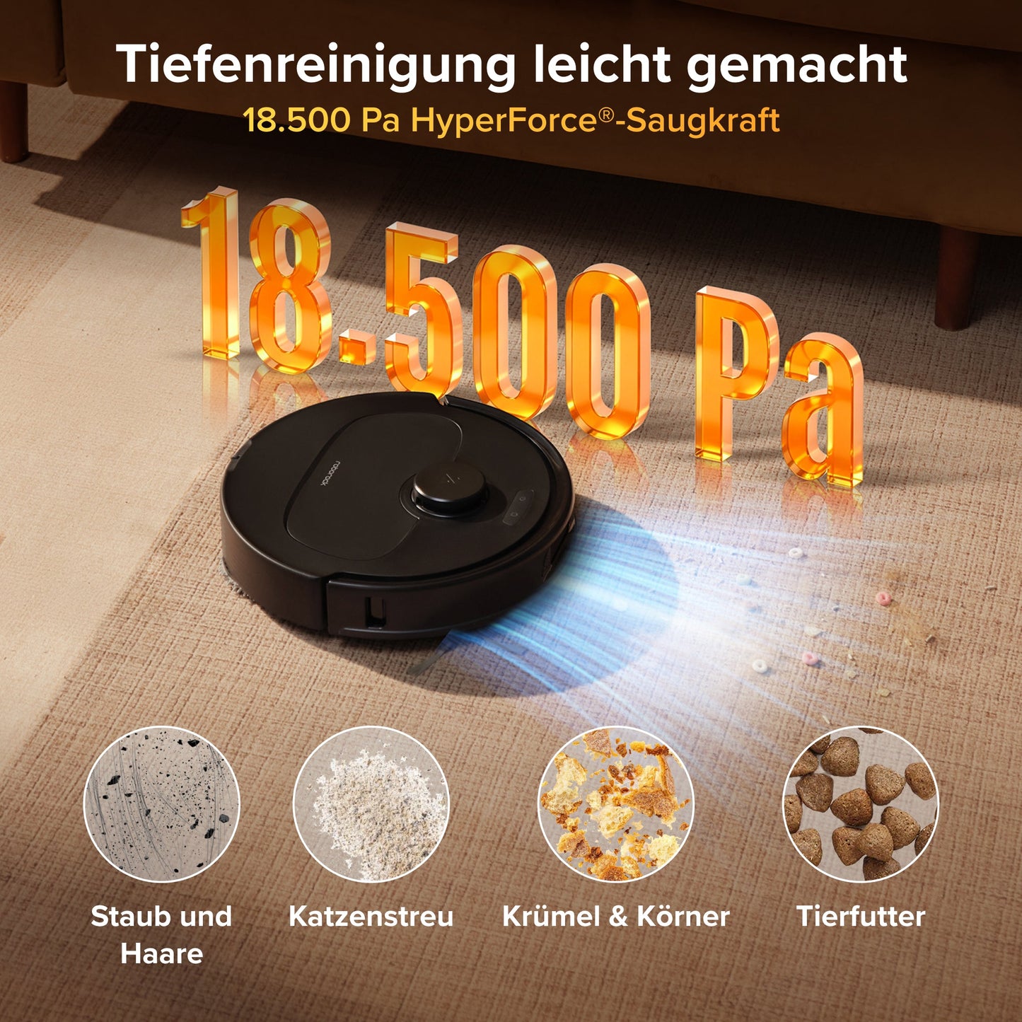 Roborock Qrevo S Pro Saugroboter mit Wischfunktion und LiDAR-Navigation