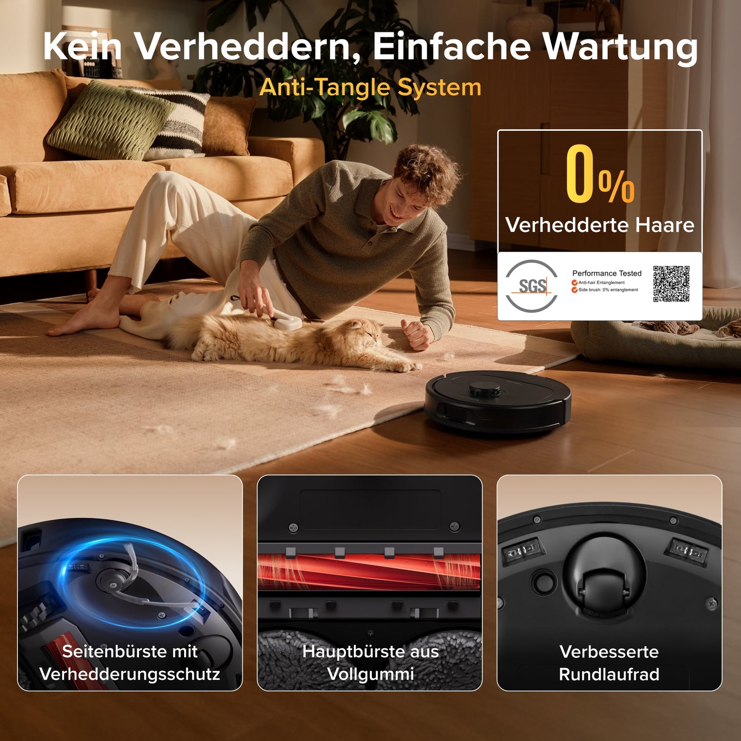 Roborock Qrevo S Pro Saugroboter mit Wischfunktion und LiDAR-Navigation
