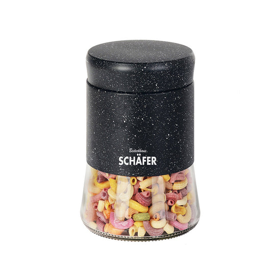 Schäfer Vorratsdosen Marble Black – 4 Größen 0,7 / 1 / 1,3 / 1,8 L | HELDENA