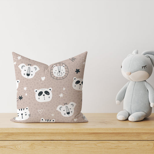 HELDENA Kinder-Dekokissen Zootiere 40 × 40 cm – zweite Produktansicht