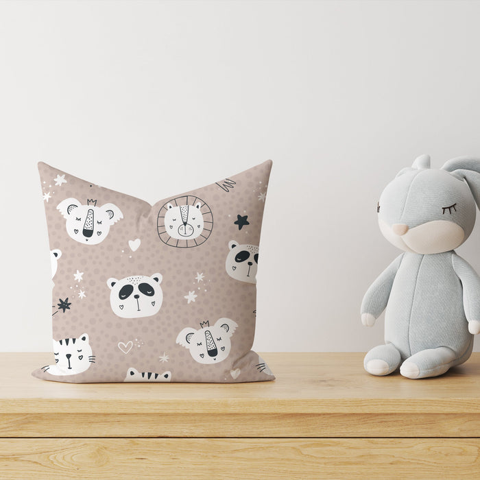 HELDENA Kinder-Dekokissen Zootiere 40 × 40 cm – zweite Produktansicht