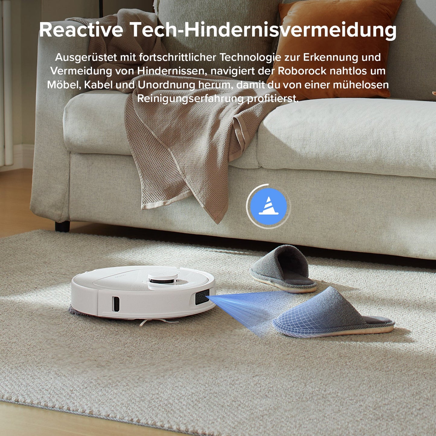 Roborock QV 35A Set Saugroboter mit Multifunktionsdock – 8.000 Pa | Rotierende Mopps | HELDENA