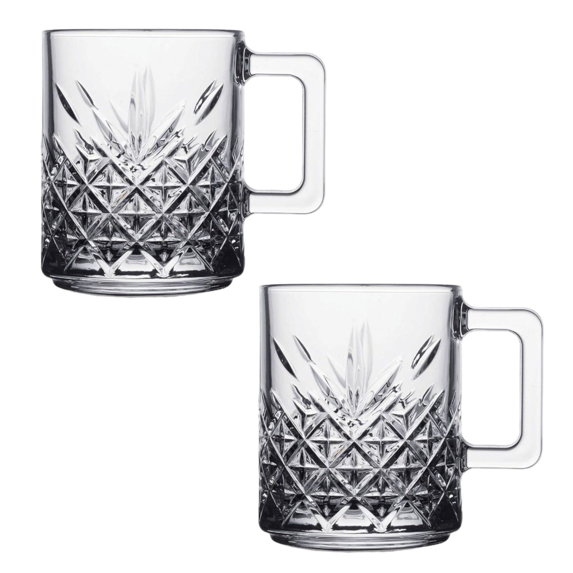Pasabahce Glas-Mug 4er Set für moderne Küche Frühstück und Gäste