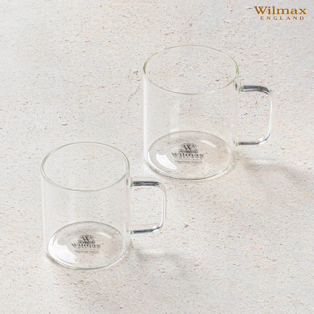 Wilmax Glastasse 250 ml 6er-Set Transparent Borosilikatglas – Anwendungs- oder Detailansicht; Lieferumfang: 6 Stück